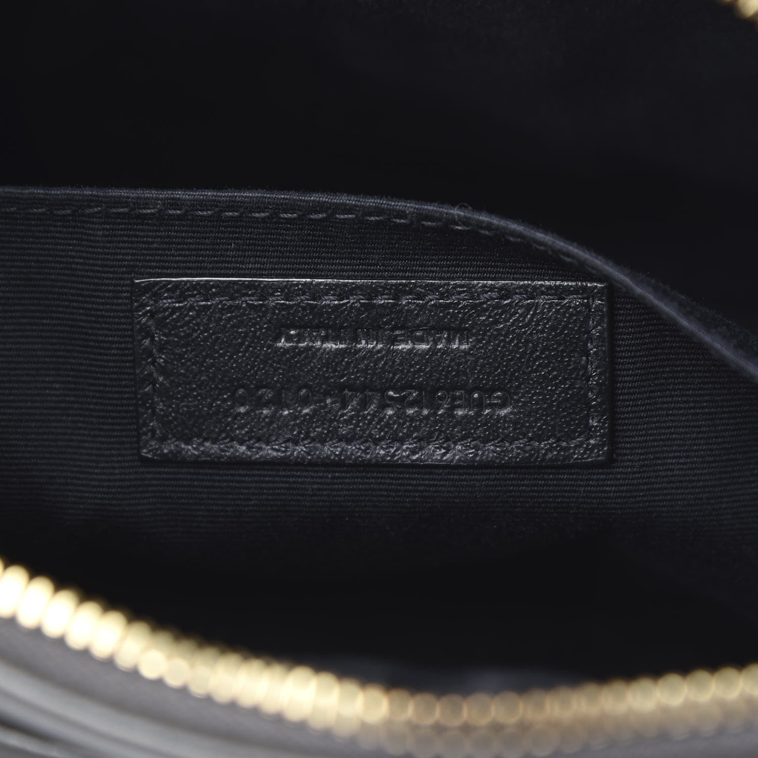 Saint Laurent Calfskin Matelasse Monogram Lou Camera Bag Military Olive 7 of 10