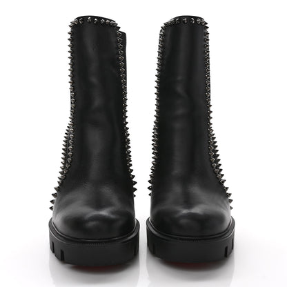 Christian Louboutin Nappa Out Line Spike Lug 100 Boots 40 Black 2 of 7