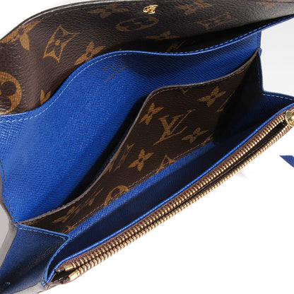 Louis Vuitton Monogram Emilie Wallet Blue 5 of 7