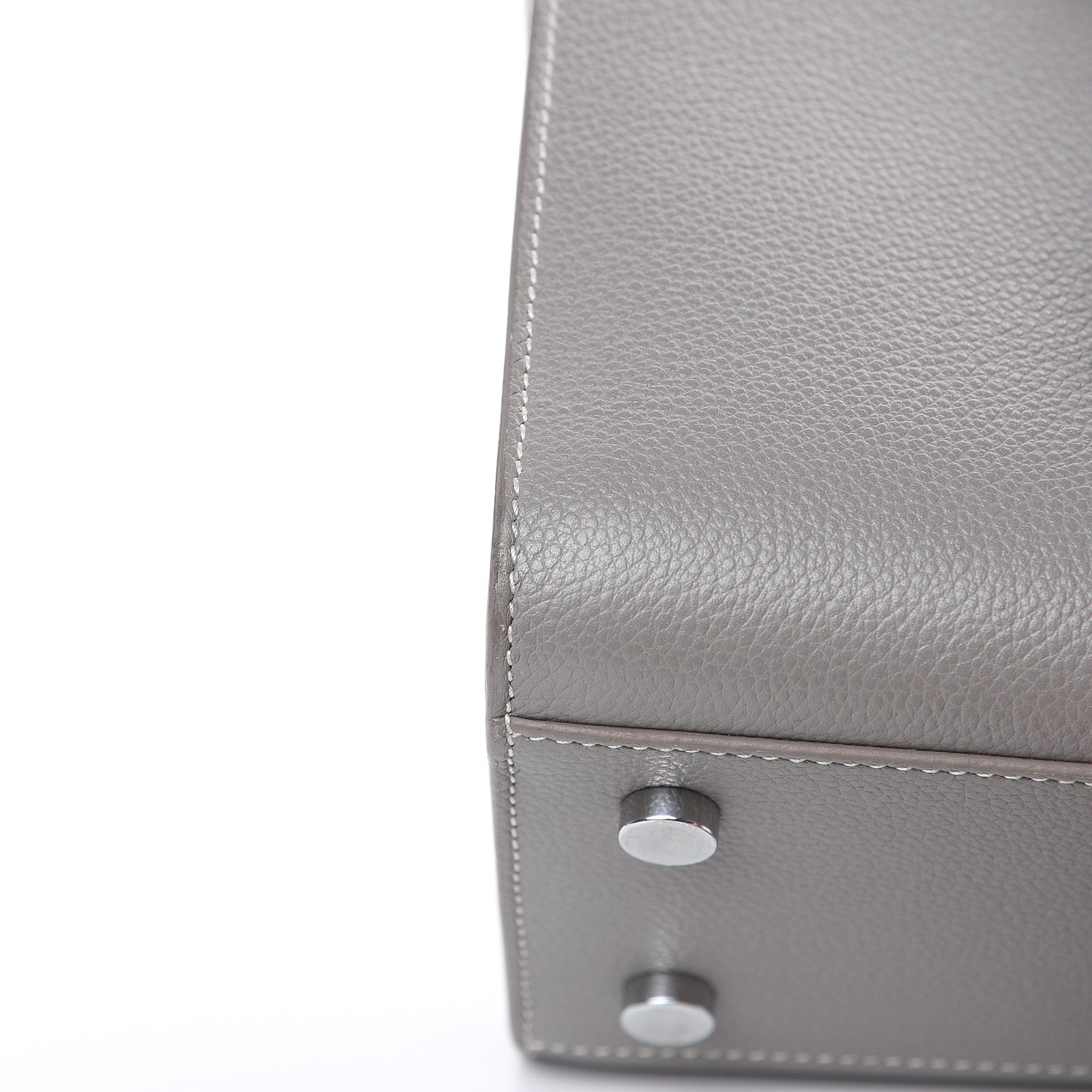 Saint Laurent Grained Calfskin Topstich Baby Sac De Jour Fog 13 of 15