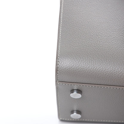 Saint Laurent Grained Calfskin Topstich Baby Sac De Jour Fog 13 of 15