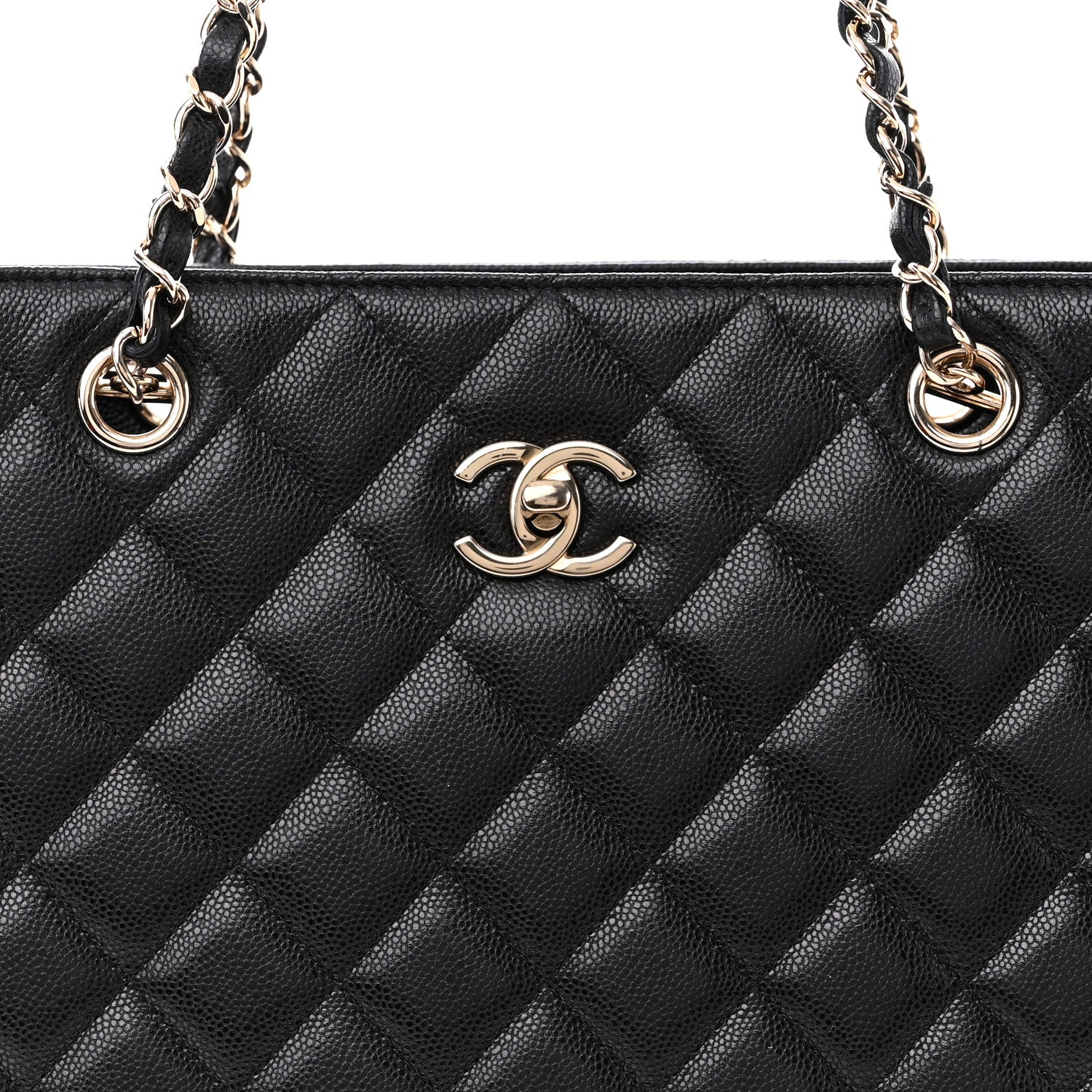 Chanel Caviar Quilted Large Shopping Tote Black 8 of 11