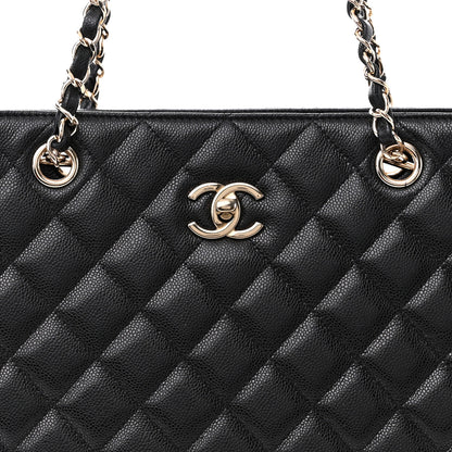 Chanel Caviar Quilted Large Shopping Tote Black 8 of 11