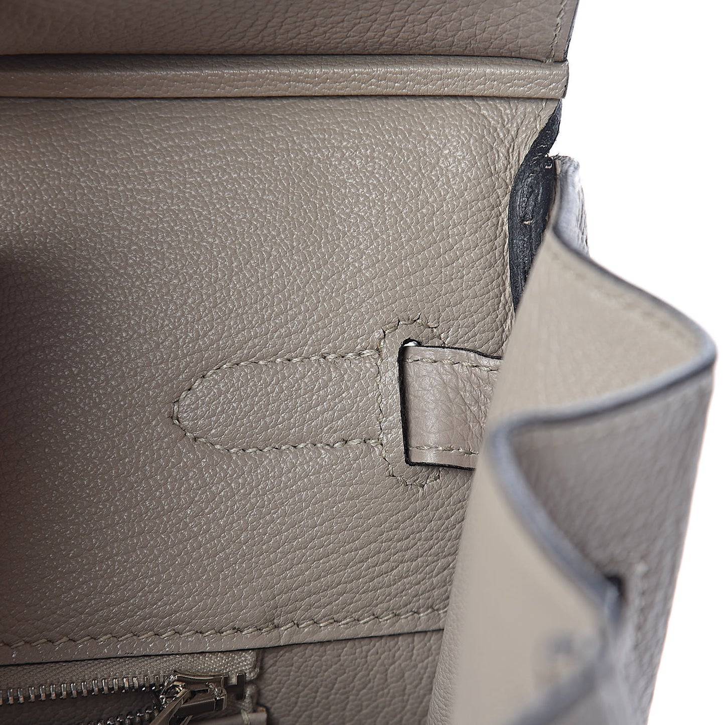 Taurillon Clemence Birkin 35 Gris Tourterelle