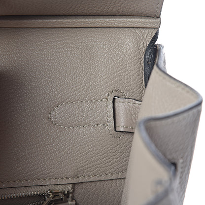 Hermes Taurillon Clemence Birkin 35 Gris Tourterelle 29 of 32