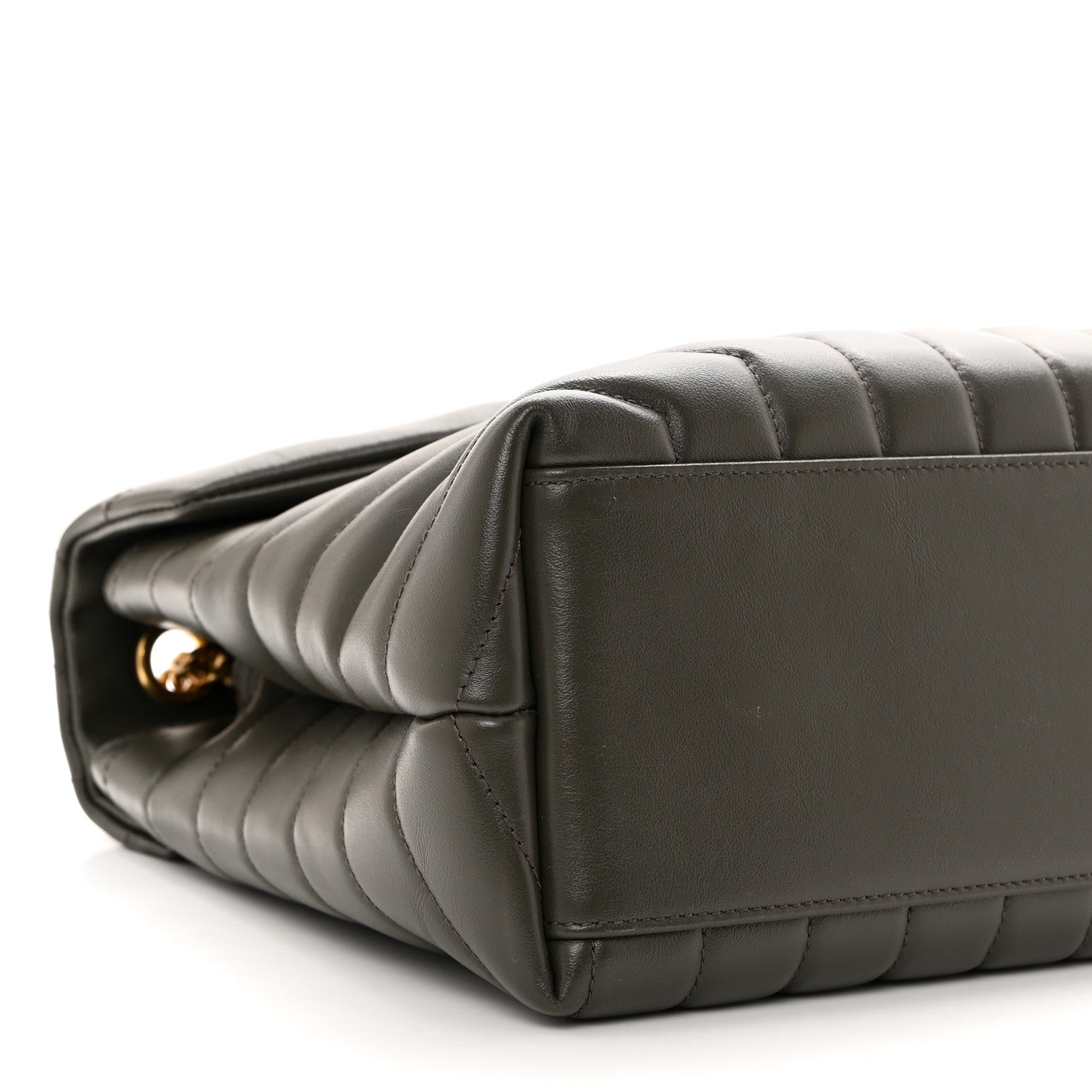 Saint Laurent Calfskin Y Quilted Monogram Medium Loulou Chain Satchel Pebble 10 of 11