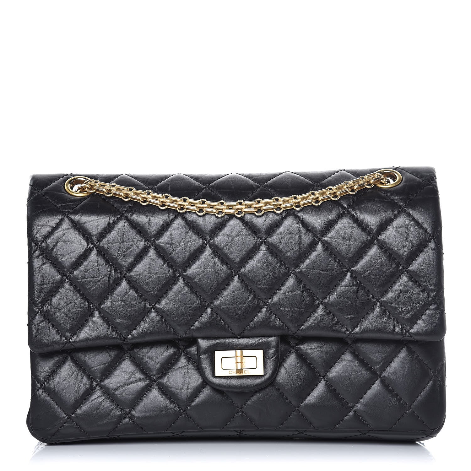 Chanel Aged Calfskin Quilted 2.55 Reissue 226 Flap Black 1 of 10