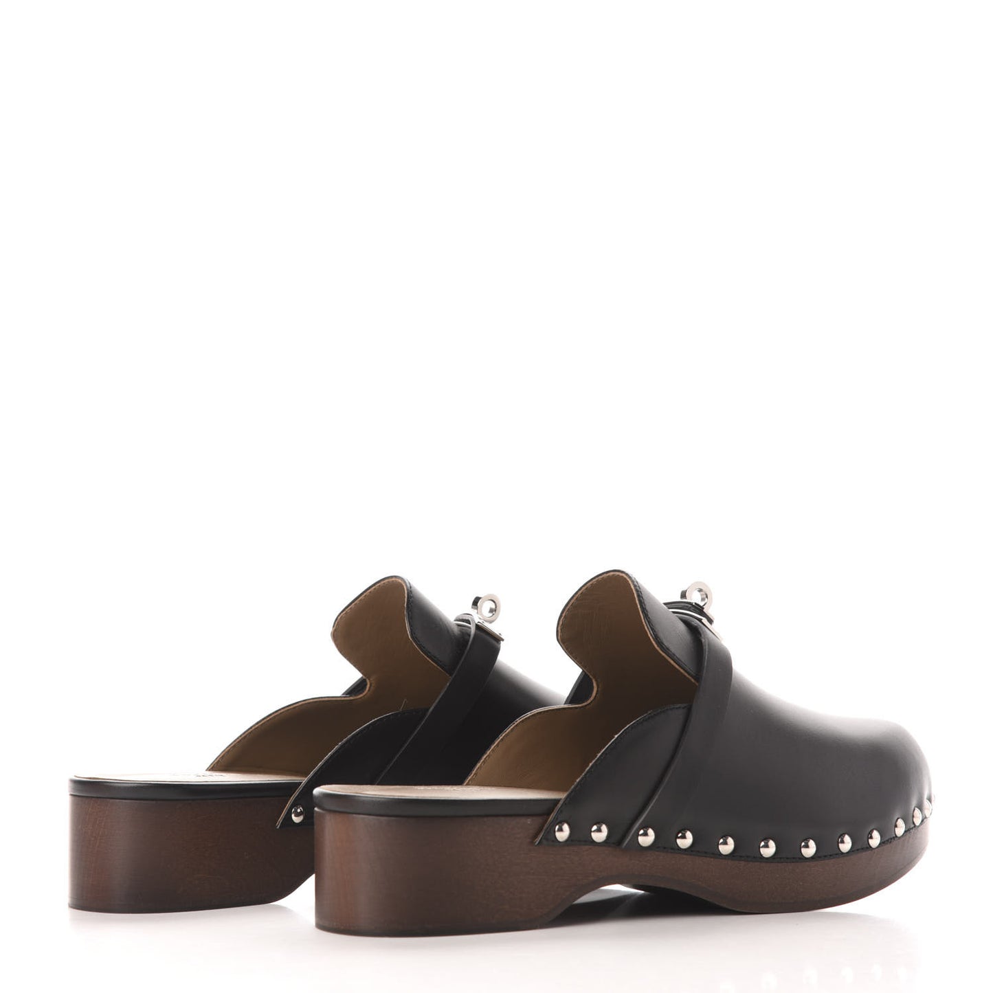 Calfskin Carlotta Mules 39 Black