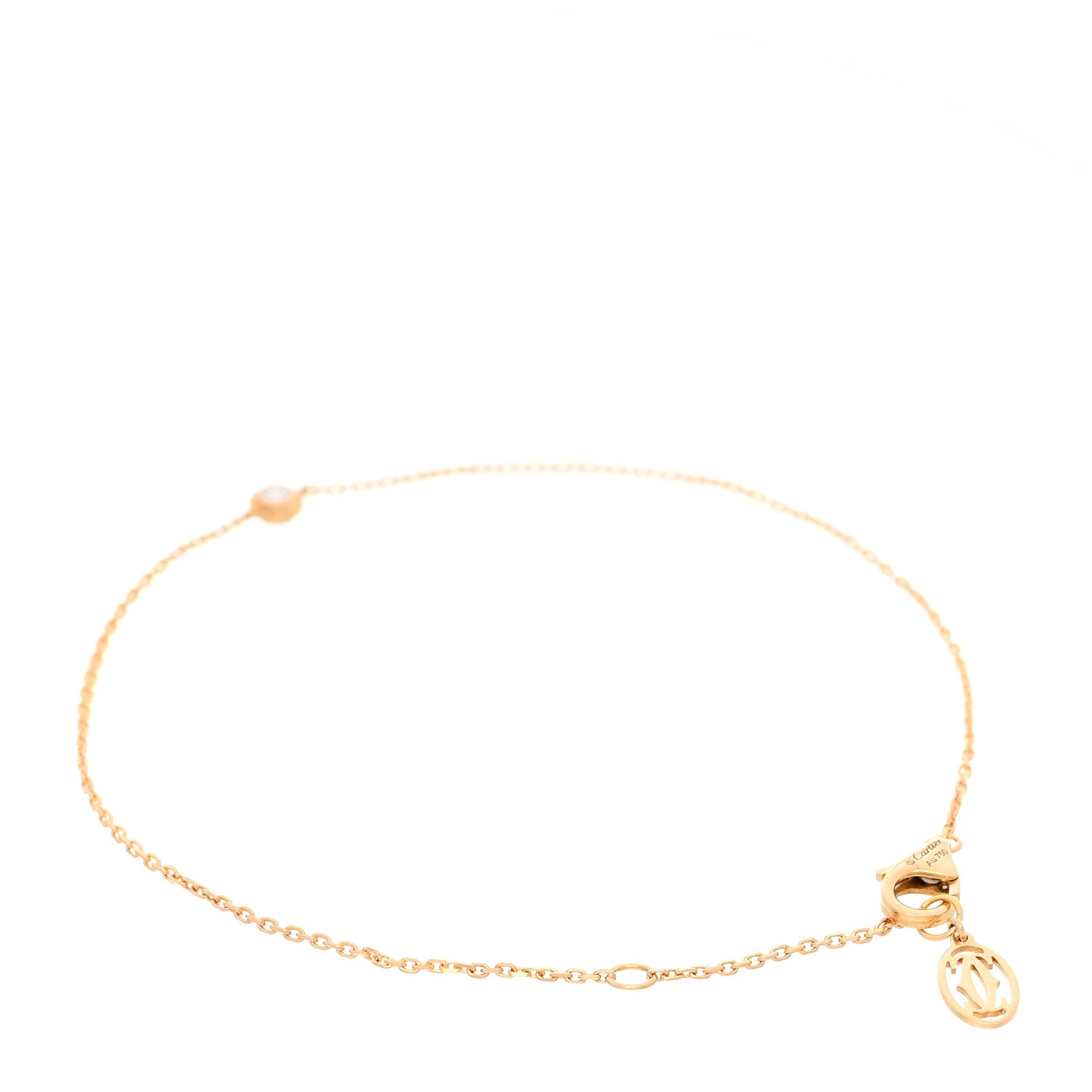 Cartier 18K Yellow Gold Diamond XS D'Amour Bracelet 3 of 6