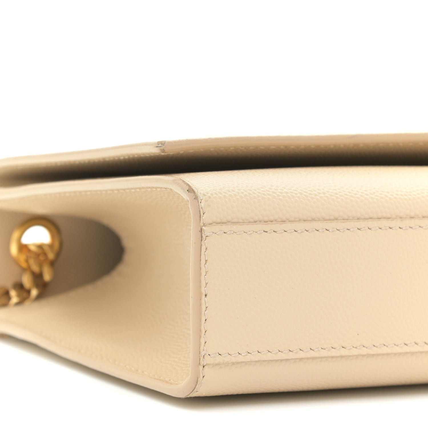 Saint Laurent Grain De Poudre Medium Monogram Kate Satchel Nude Powder 4 of 13