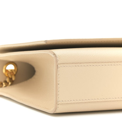 Saint Laurent Grain De Poudre Medium Monogram Kate Satchel Nude Powder 4 of 13
