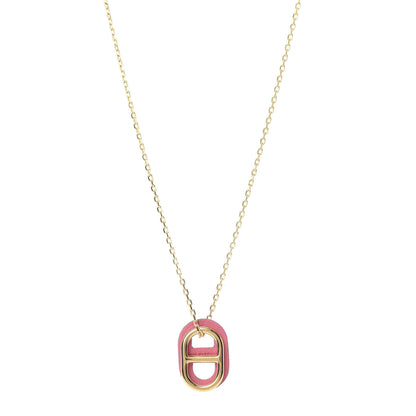 Hermes Swift O'Maillon Pendant Necklace Rose Azalee 1 of 6