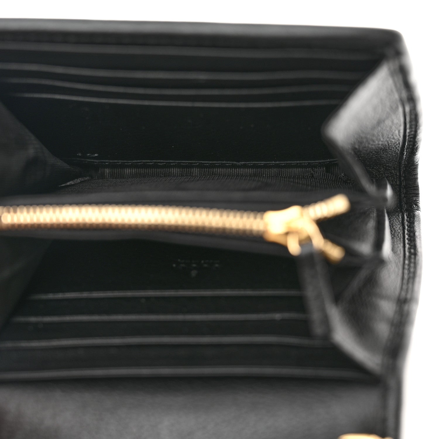 Gucci Roxy Calfskin Medium Blondie Chain Wallet Black 10 of 11