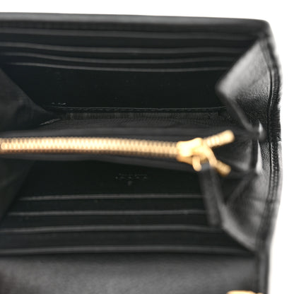 Gucci Roxy Calfskin Medium Blondie Chain Wallet Black 10 of 11