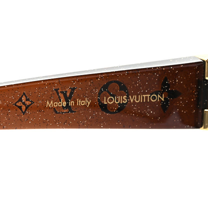 Louis Vuitton Acetate Obsession GM Sunglasses Z0459W Brown Glitter 5 of 8