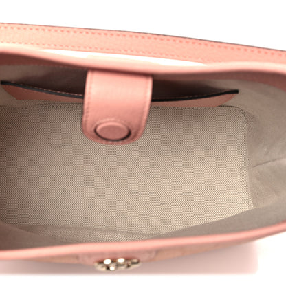 Gucci GG Supreme Monogram Textured Dollar Calfskin Web Small Ophidia Bucket Shoulder Bag Rose Pink 5 of 10
