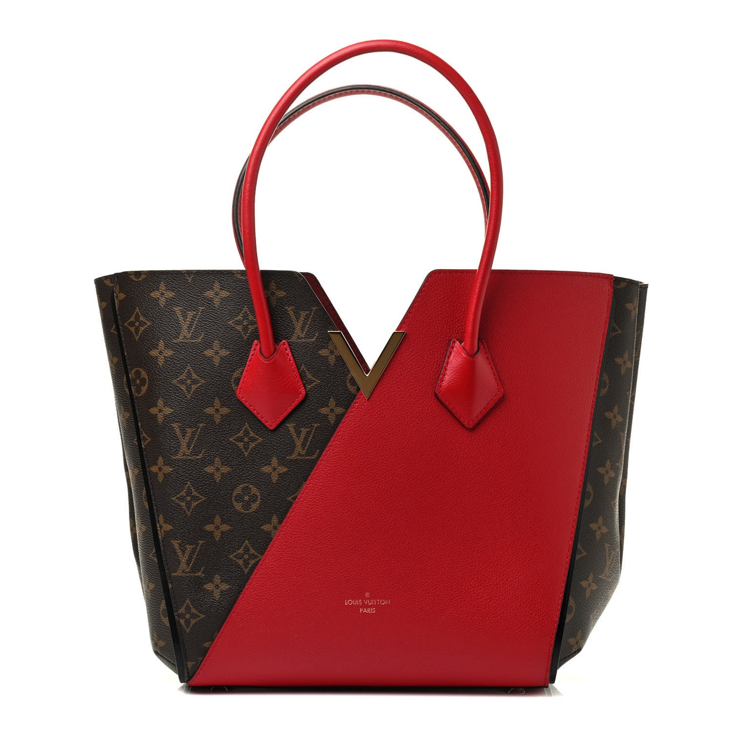 Calfskin Monogram Kimono Tote Cherry