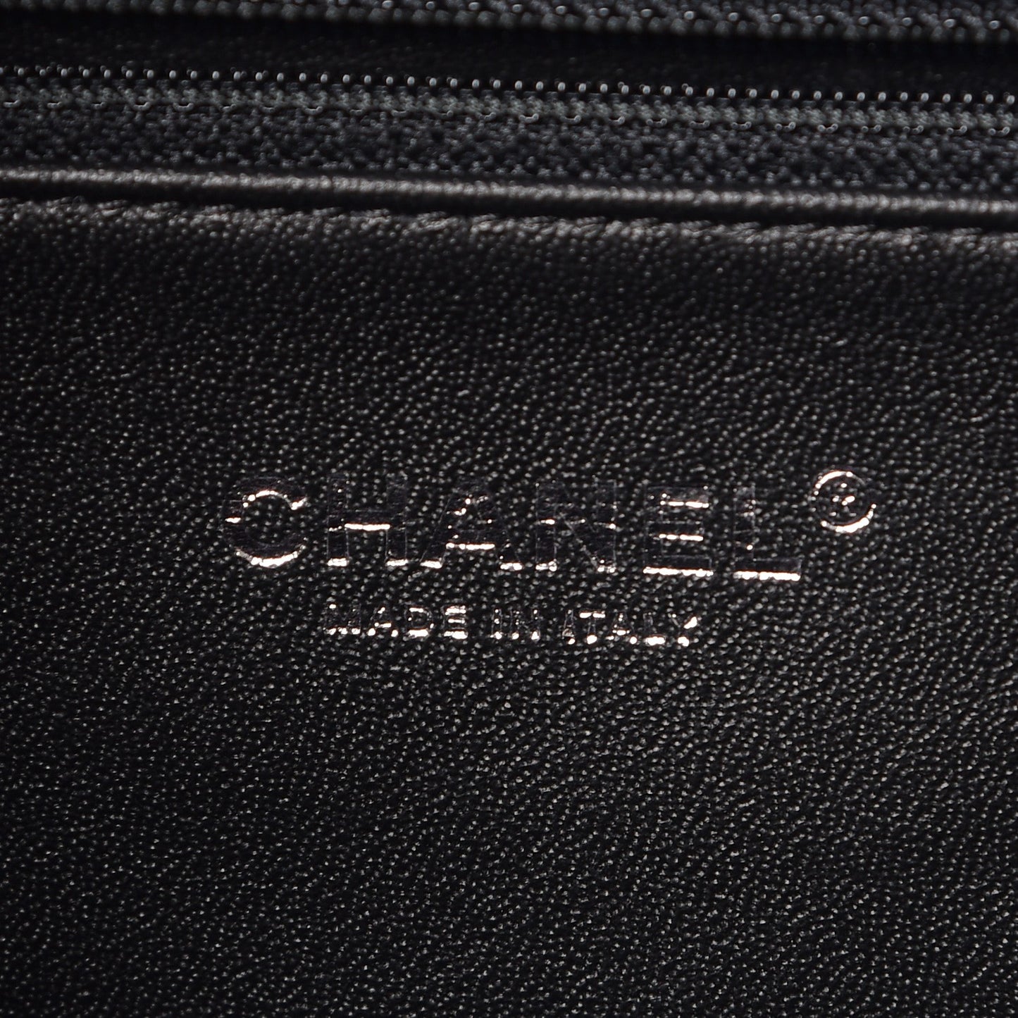 Caviar Lizard Quilted Large Coco Handle Flap Black