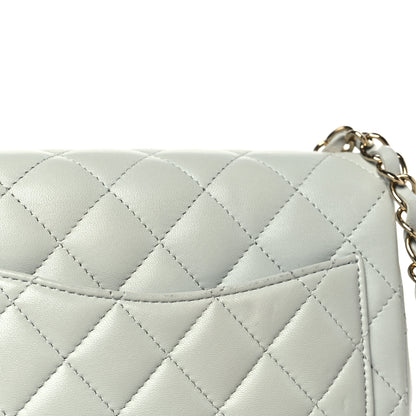 Chanel Lambskin Quilted Mini Square Flap Grey 10 of 11