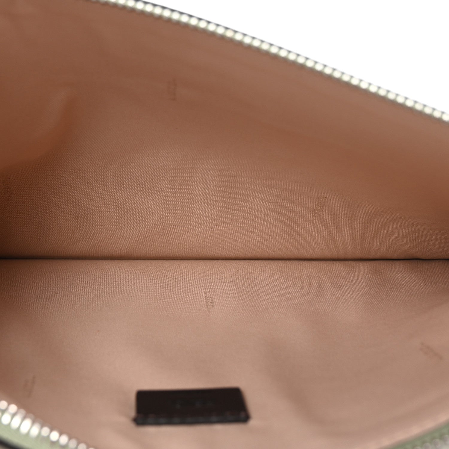 Fendi Vitello Seta Medium Flat Pouch Green Tea 5 of 7