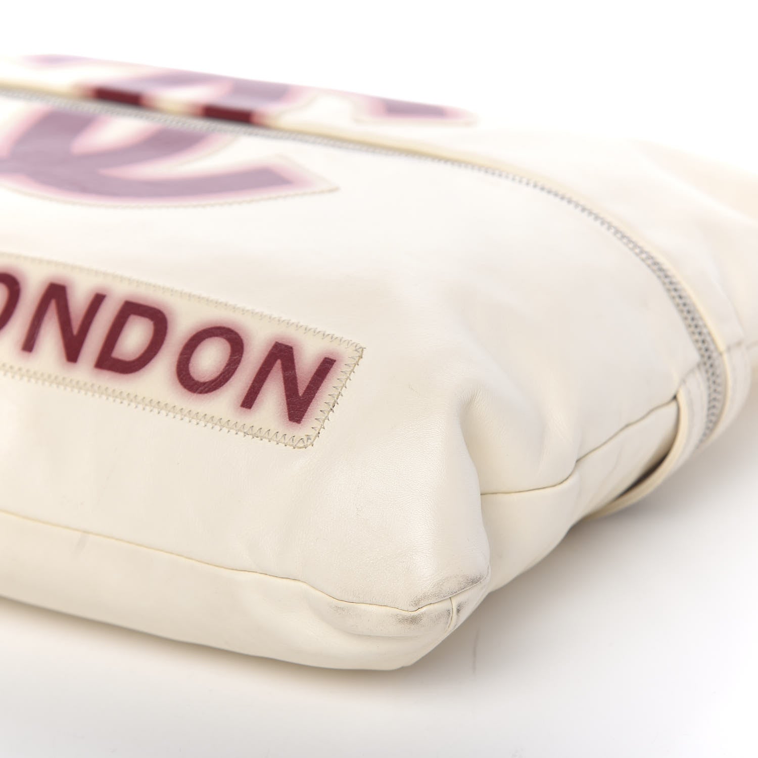 Chanel Calfskin Large Expandable Paris London Tote Bag White 15 of 17