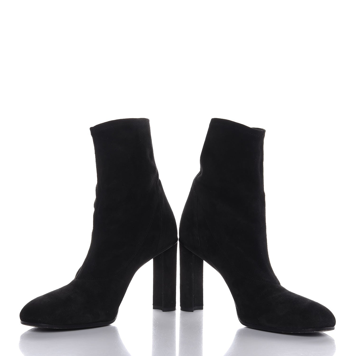 Hermes Suede Ankle Boots 39.5 Black 5 of 8