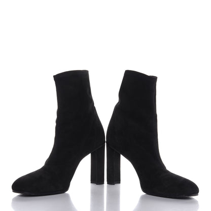 Hermes Suede Ankle Boots 39.5 Black 5 of 8