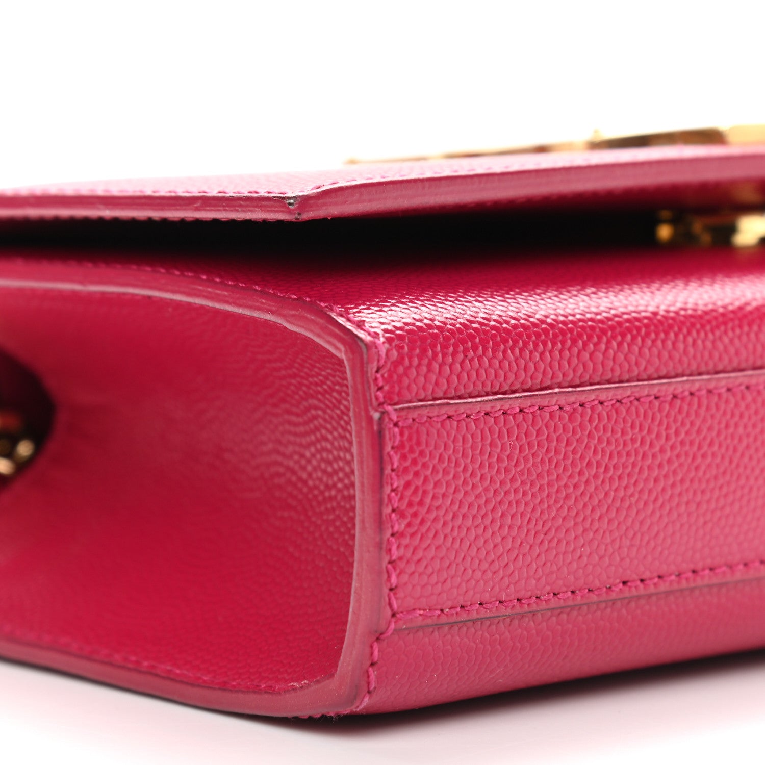 Saint Laurent Grain De Poudre Small Monogram Kate Satchel Bubblegum 7 of 11