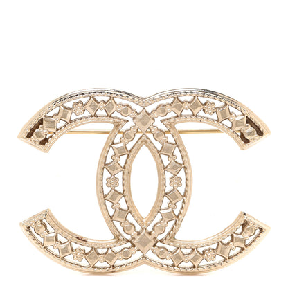 Chanel Metal CC Brooch Gold 1 of 5