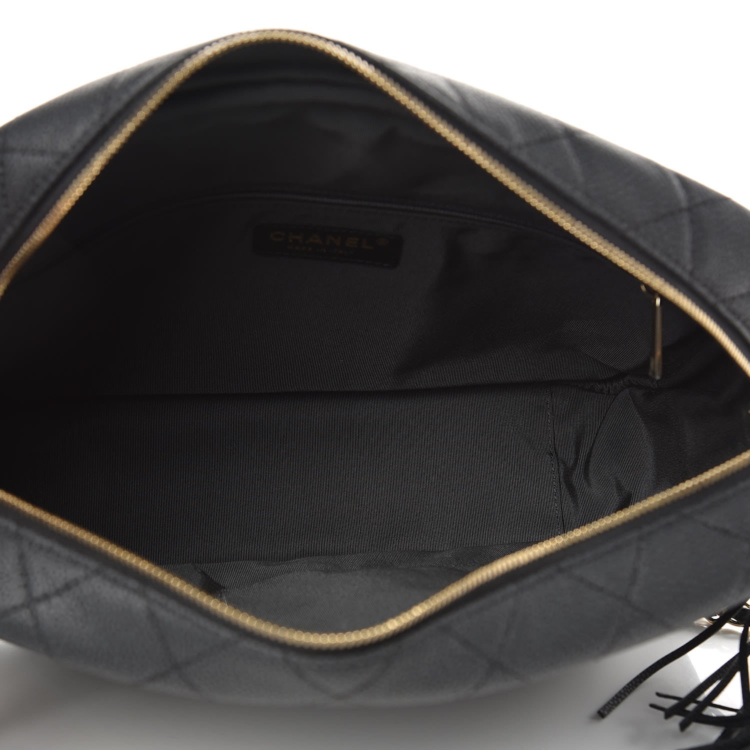 Chanel Caviar Quilted Large Coco Tassel Camera Case Black 5 of 10