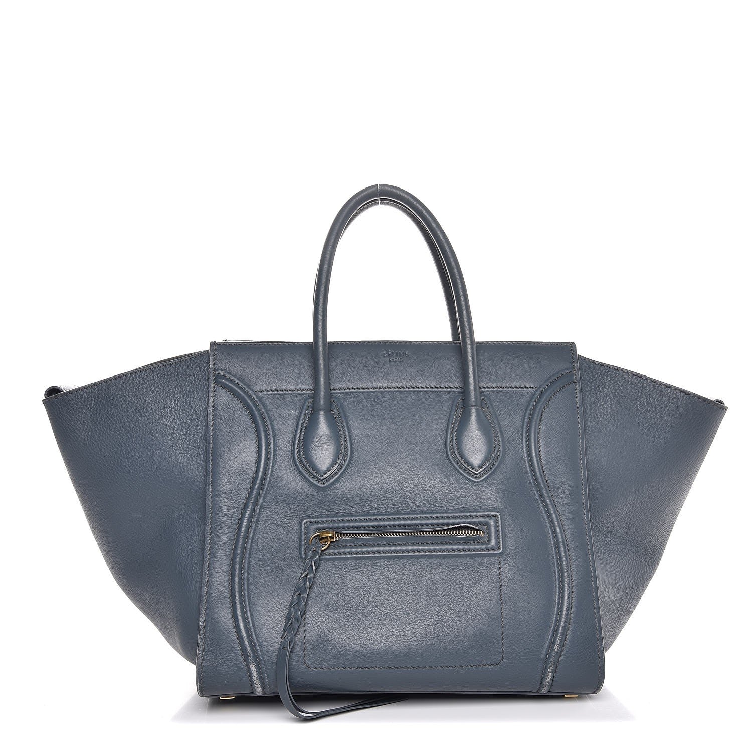 Celine Supple Calfskin Medium Phantom Luggage Slate Blue 1 of 26