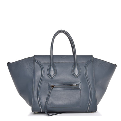 Celine Supple Calfskin Medium Phantom Luggage Slate Blue 1 of 26