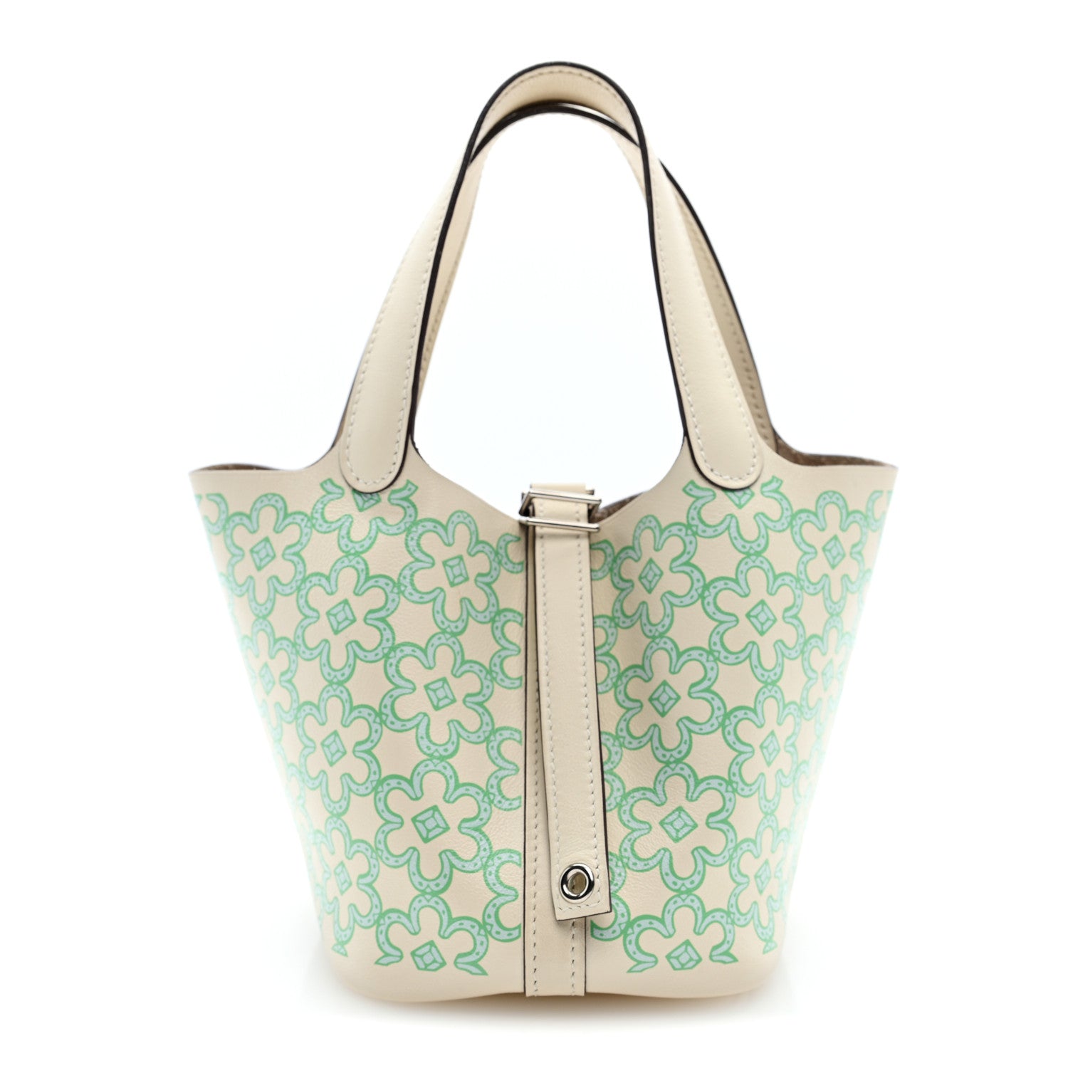 Hermes Swift Micro Lucky Daisy Picotin Lock Nata Vert 1 of 10