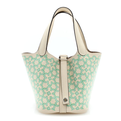 Hermes Swift Micro Lucky Daisy Picotin Lock Nata Vert 1 of 10