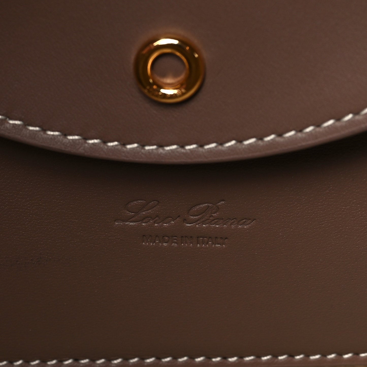 Calfskin Cotton Linen L27 Extra Pocket Bag Natural Light Beige