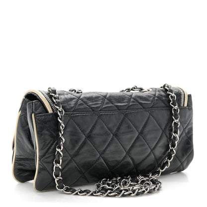 Chanel Lambskin East West Mademoiselle Flap Black 3 of 11