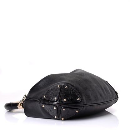 Gucci Calfskin Medium Indy Top Handle Hobo Black 3 of 6