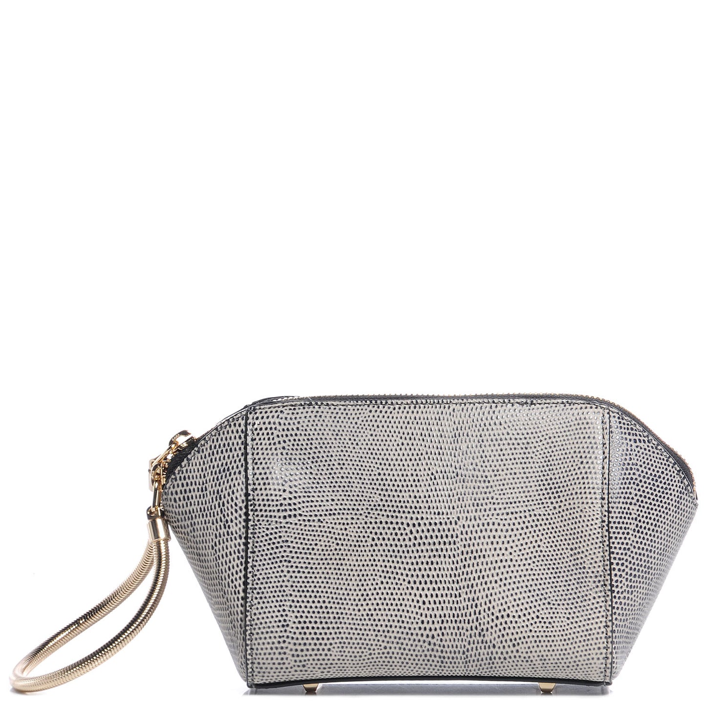 Lizard Stamped Chastity Clutch Oyster