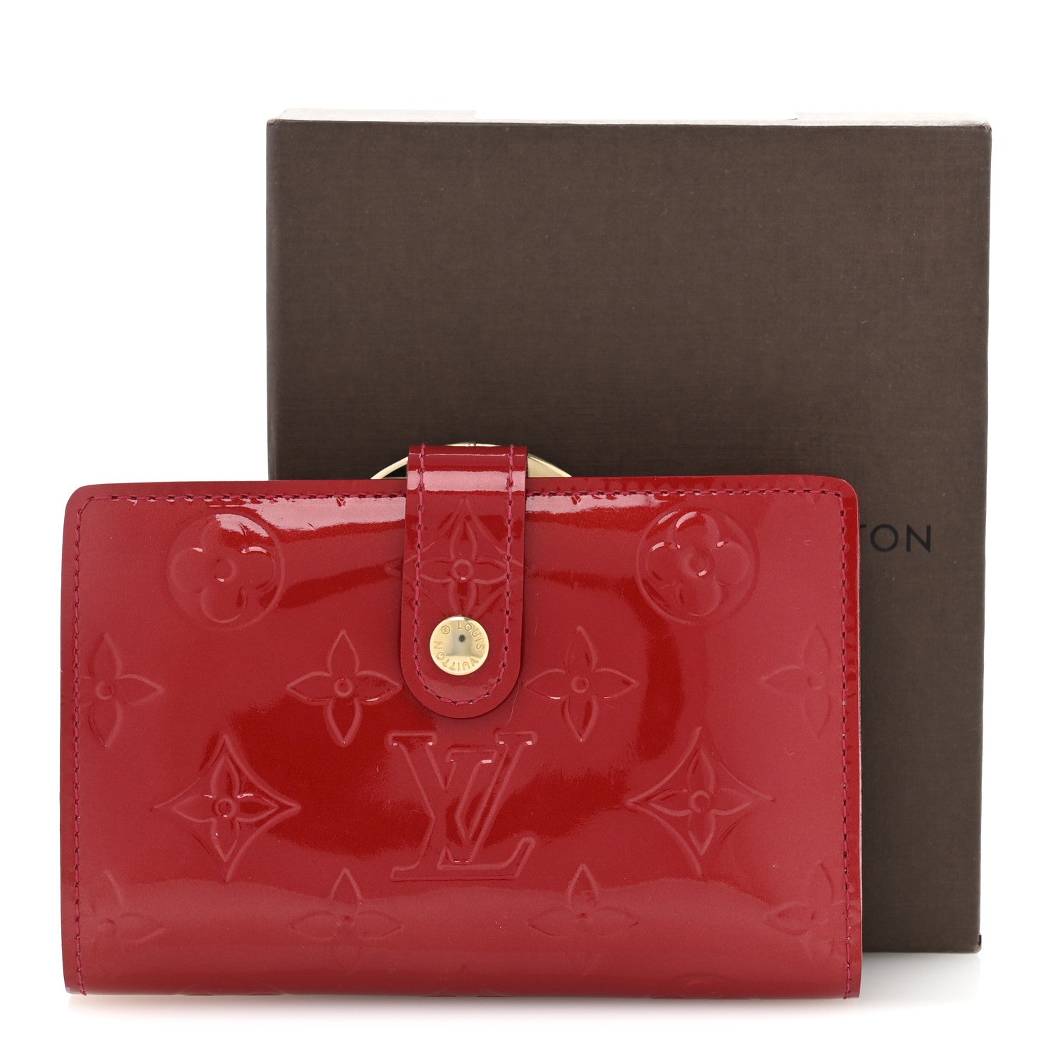 Louis Vuitton Vernis French Purse Wallet Pomme D'Amour 11 of 11