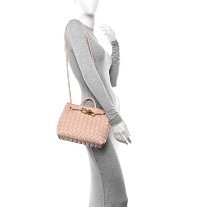 Bottega Veneta Nappa Intrecciato Small Andiamo Shoulder Bag Nude 2 of 10