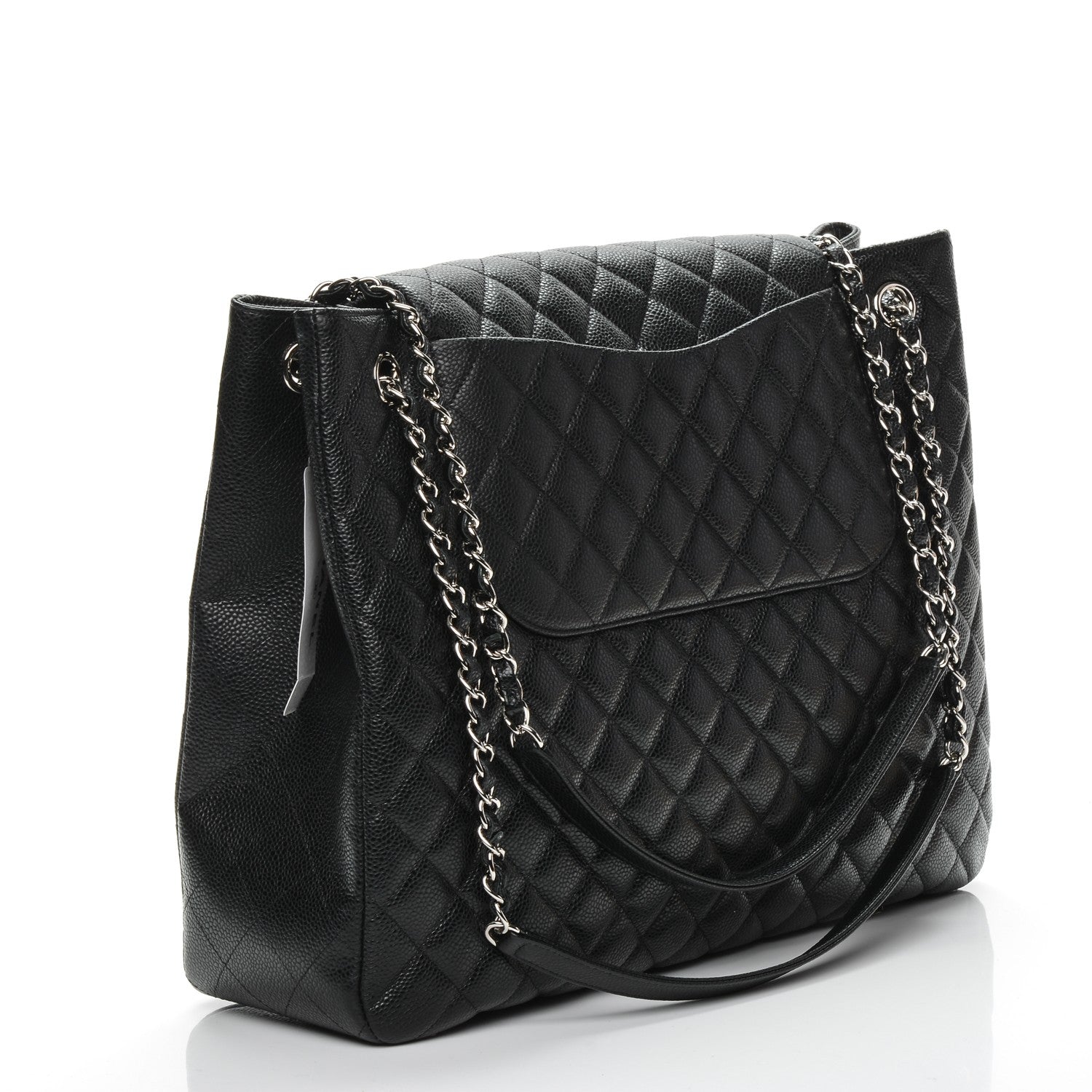 Chanel Caviar Quilted Flap Tote Black 3 of 7