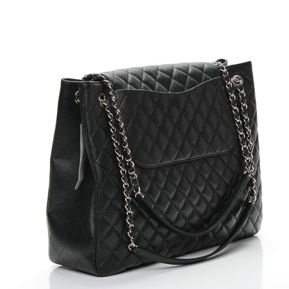 Chanel Caviar Quilted Flap Tote Black 3 of 7