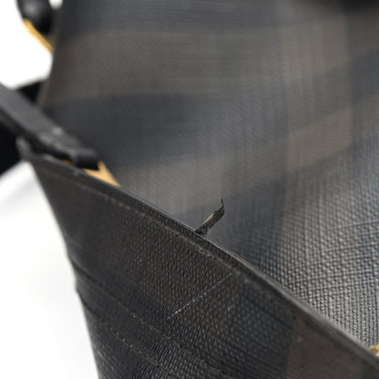 Burberry Smoked Check Backpack Black Brown 10 of 17