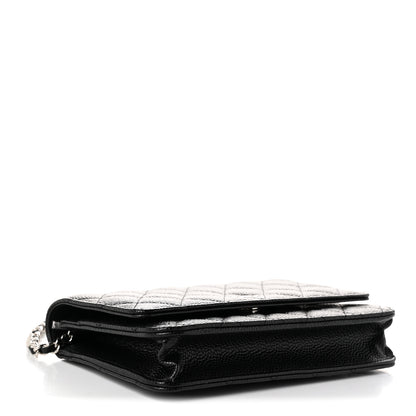 Chanel Caviar Quilted Wallet on Chain WOC Black 4 of 12
