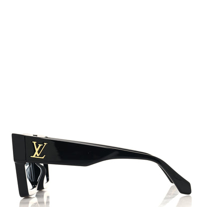 Louis Vuitton Acetate Swarovski Crystal Cyclone Sunglasses Z1578W Black 4 of 7