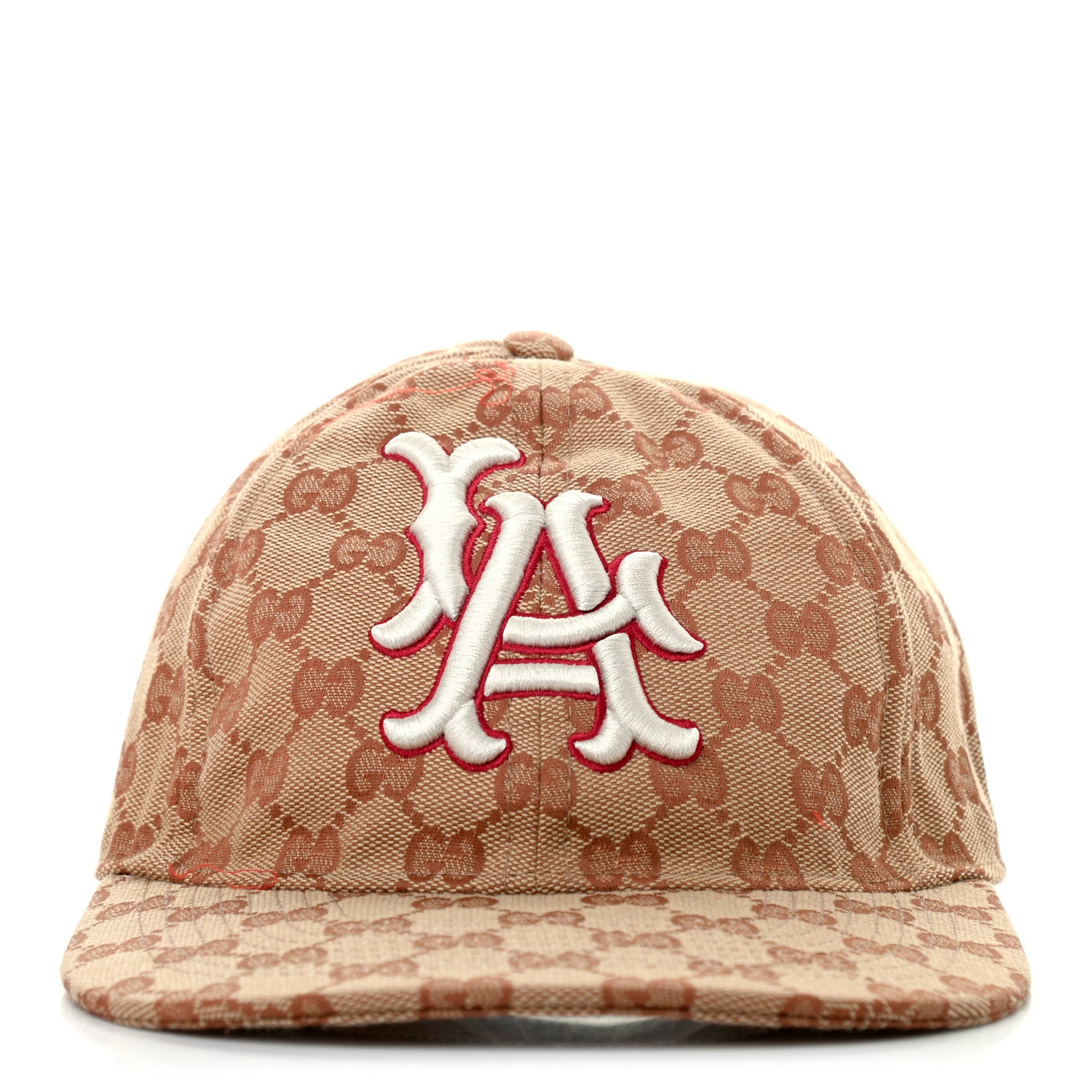 Gucci X MLB Monogram LA Dodgers Baseball Hat 57-61 Beige Ruggine 2 of 5
