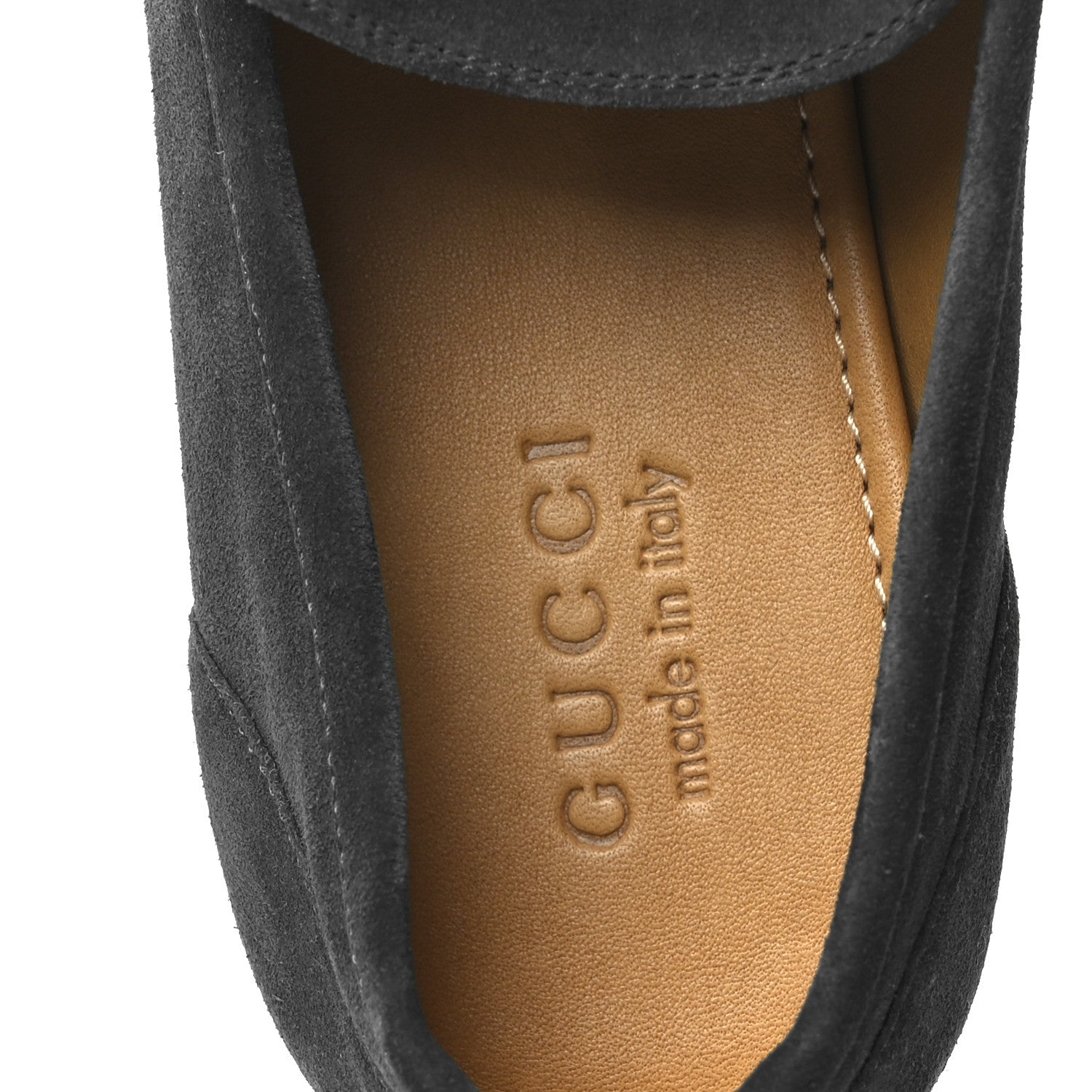 Gucci Suede Horsebit Mens Jordaan Loafers 9.5 Green 7 of 10