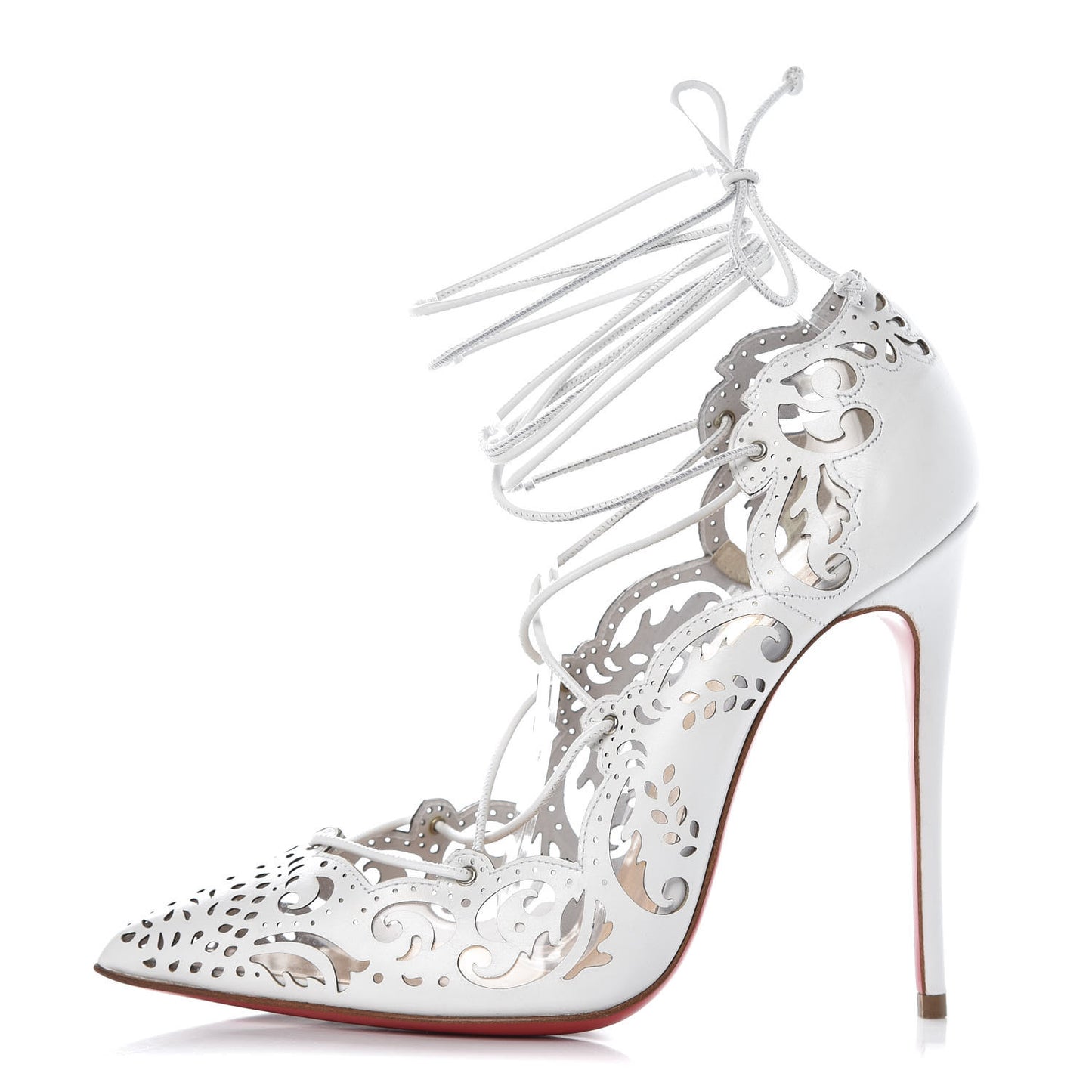 Calfskin Impera 120 Pumps 36 White