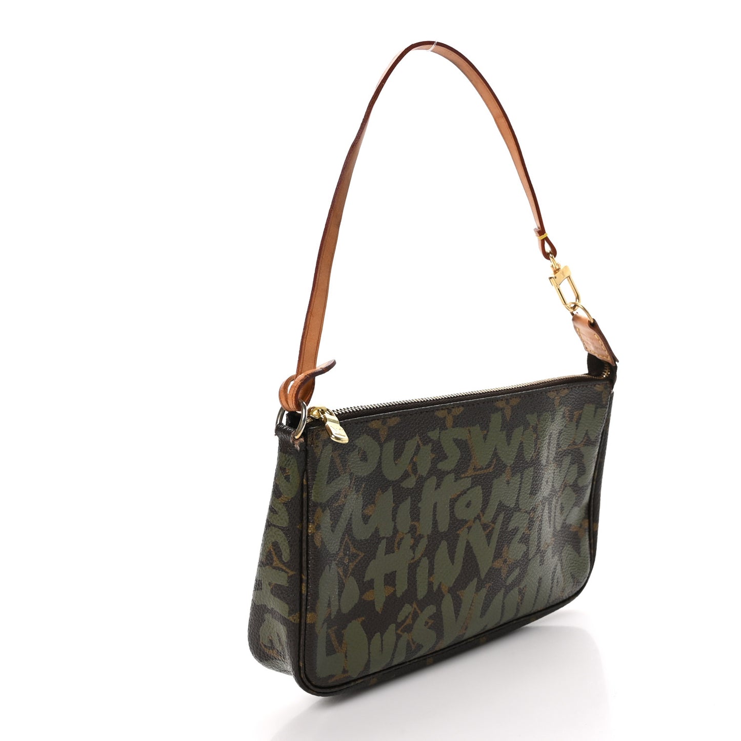 Monogram Graffiti Pochette Accessories Kaki