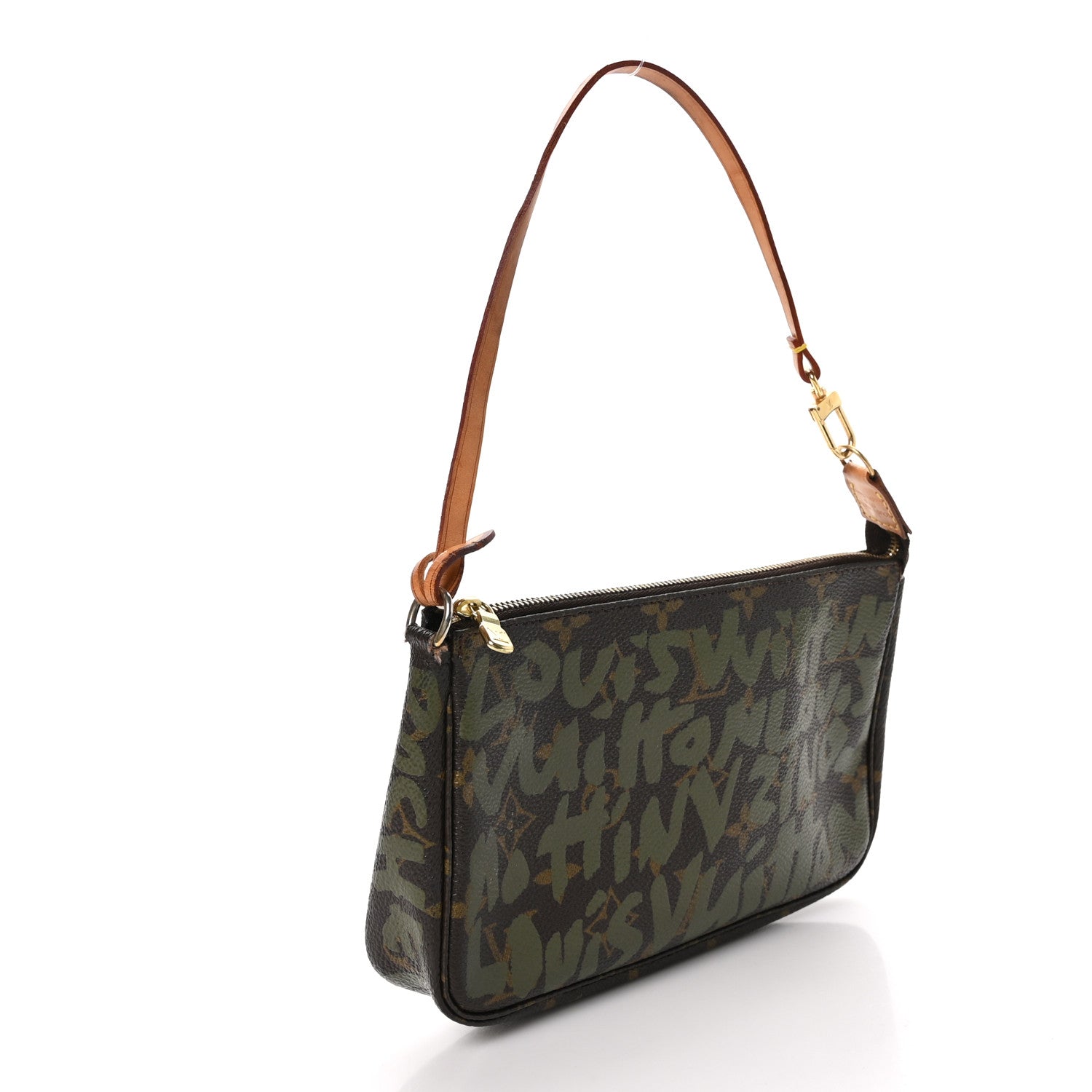 Louis Vuitton Monogram Graffiti Pochette Accessories Kaki 3 of 14